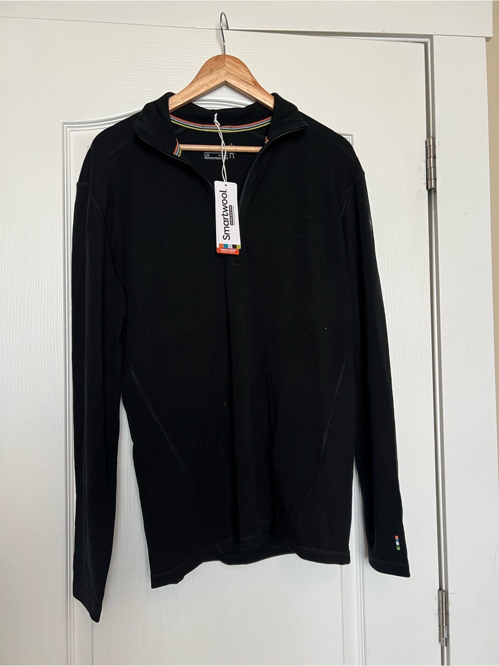 Smartwool Black Long-Sleeve Half-Zip Pullover